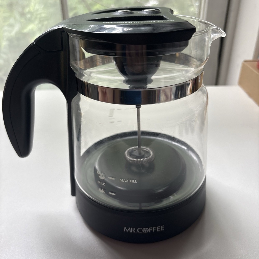 Mr. Coffee Cafe Latte Maker BVMC-EL1 Replacement Carafe Lid & Whisk Assembly